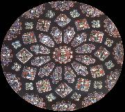 Jean Fouquet Rose window, northern transept, cathedral of Chartres, France oil painting on canvas